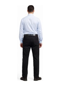 Resim Denim Loni Black Lee Denim Regular Fit Likralı Erkek Petek Desen Kot Pantolon-5398 Siyah 