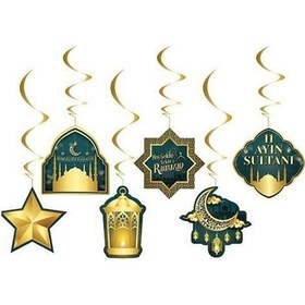Resim 6 Lı Tavan Sarkıt Süs 11 Ayın Sultanı Ramazan Süsleme Ev dekoraso 