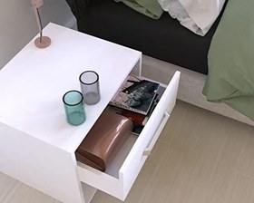 Resim metalia GM 026 BEYAZ TEK ÇEKMECELİ KOMİDİN 