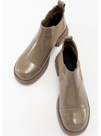 Resim Luvishoes Cafune Koyu Bej Rugan Kadın Bot Koyu Bej 
