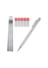 Resim Xurunkeji Metal Çizici, Yedek İşaretleme Ucu, Cam/seramik/metal Sac İçin Alüminyum Gravür Kalemi 