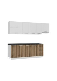 Resim Minar 275 Cm Mutfak Dolabı Beyaz Dore 275-D4 Beyaz 