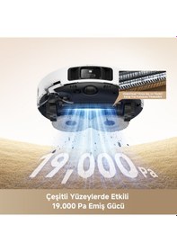 Resim MOVA P50 Pro Ultra 19000 PA Emiş Güçlü Robot Süpürge Beyaz 