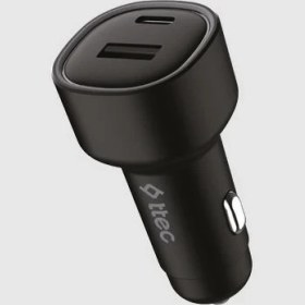 Resim Ttec Şarj Akım Korumalı 48W Usb-C+Usb Girişli Araç Çakmaklık Şarjı Tüm Araçlarla Uyumlu Araç Şarj Başlık 