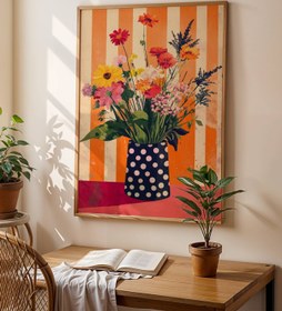 Resim Vazo Serisi No.2 Poster - 50x70cm / Yeşil 