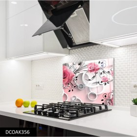 Resim Olinpa Cam Ocak Arkası Koruyucu | Çiçek 