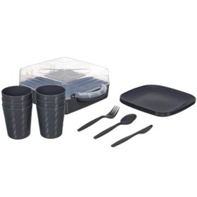 Resim Hediye Rüzgarı 6 Parça Çantalı Piknik Seti Pratik Kullanışlı 