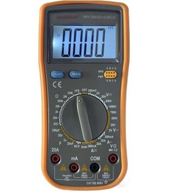 Resim Wellhise Wh 890d + Ncv Işıklı Dijital Multimetre Ölçü Aleti 