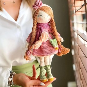 Resim Amigurumi Snowflake Bebek Pembe - Kiremit 