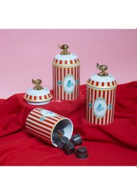 Resim Bellisima Büyük Porselen Baharat Takımı 3'lü Çok Renkli 