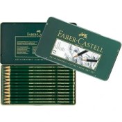 Resim Faber-Castell 9000 Dereceli Kalem Art Set (8b-2h (Karakalem Eskiz Çizim Seti) 