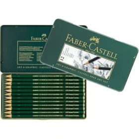 Resim Faber-Castell 9000 Dereceli Kalem Art Set (8b-2h (Karakalem Eskiz Çizim Seti) 