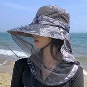 Resim Unisex Kamuflaj Güneş Şapkası - Nefes Alabilen Ağ, Tüm Mevsimler İçin Açık Hava Balıkçılık Yürüyüş Kamp Şapkası, Elde Yıkanabilir, Kahverengi Desen, Şık Gardırop Gereği, Yürüyüş Ekipmanı 