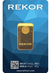 Resim Rekor 20 Gr Külçe Altın 