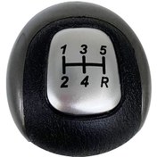 Resim Monyee Honda Civic 2006-2011 Dx, Ex, Lx İçin 5 Vites Değiştirme Vites Kolu - Deri Ve Metal, Gümüş/siyah Seçenekli Diğer 