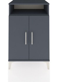Resim Hyperion Komodin 3 Raflı 2 Kapaklı 60x44x96 Antrasit-antrasit Antrasit 
