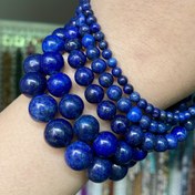 Resim 1 İplik 4mm-12mm Yaklaşık 30-90 Adet Güçlendirilmiş Lapis Lazuli Doğal Taş Boncuk Yuvarlak Aralayıcı Boncuk Takı Yapımı DIY Bileklik Kolye El Yapımı Aksesuarlar Yaklaşık 15 inç 