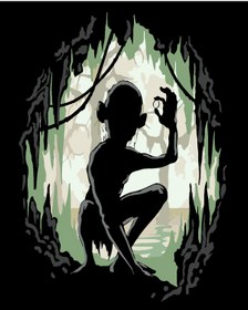 Resim wombhobby gollum yüzüklerin efendisi Sayılarla Boyama Seti 80X100 Cm Çerçeveli (Kasnağa ) Gerili 
