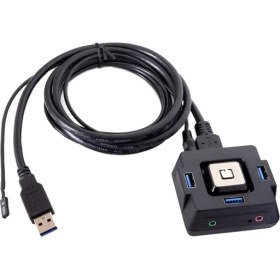 Resim Guangdong Spirit Masaüstü Bilgisayar Anahtarı 3 Bağlantı Noktalı USB 3.0 Çok Işlevli Güç Anahtarı 