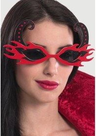 Resim Kırmızı Alevli Parti Gözlüğü 