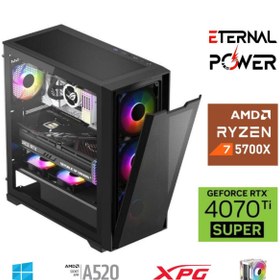 Resim ETERNAL POWER E.POWER RYZEN 7 5700X 32G DDR4 1TB M.2 RTX4070Ti Super A520 M750W 