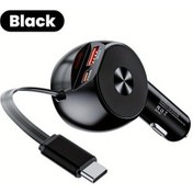 Resim Topnotch 78w Araç Şarj Cihazı 18w Usb 30w Type C Usb C Pd30w Hızlı Şarj Kablolu Siyah 