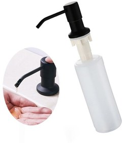 Resim Mutfak Lavabo Sabunluk Paslanmaz Çelik Banyo Sabunluk Elle Pres Sabunluk Mutfak Aksesuarları 