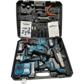 Resim Kimmeer Plus Profesyonel 6'lı Şarjlı Akülü El Aletleri Seti 