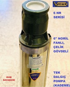 Resim 6 Nr 35-04 7.5 Hp Motora Paslanmaz Çelik Gövdeli Norly Fanlı Kum Savaşcısı 6" Dalgıç Pompa Kademesi 