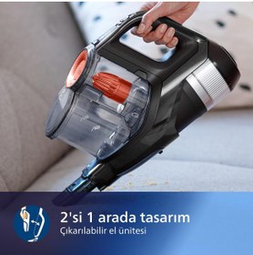 Resim Philips SpeedPro Max 25.2 V Dikey Şarjlı Süpürge 65 Dakika Çalışma Süresi 