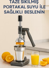 Resim Özlem Ev Tipi Profesyonel Portakal Sıkacağı Presi Makinesi ÖZLEM17 