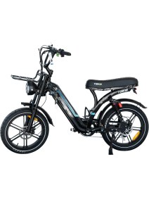 Resim T-Bike Q8 250W Elektrikli Bisiklet Siyah 