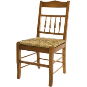 Resim Bengimobilya Sandalye Zus099 Göbekli Çıtalı Sağlam Kayın Torna Iskelet Parlak 