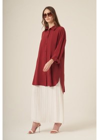 Resim Ftz Women Kadın Cepli Modal Kap Bordo 31003 