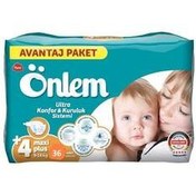 Resim Önlem Bebek Bezi 4 Beden Maxi Plus 9-16kg 36 Adet 
