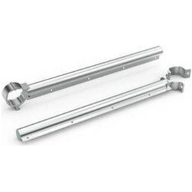 Resim Oval Alüminyum Balkon Çamaşır Kurutmalık Küpeşte Çamaşır Askısı O Gri 