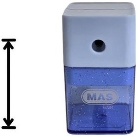 Resim Mas 6734 Masaüstü Kollu Kalemtraş - Mavi 