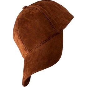 Resim Uniquetrenders Unisex Vegan Süet Şapka Kahverengi 
