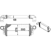 Resim TURBOSARJ RADYATORU GL-CLASS X164 06>09 ML-CLASS W164 05>09 