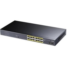 Resim Cudy Gs1020ps2 16 Port 10/100/1000 16 Port Poe+ 2 X Sfp 200w Yonetılemez Rack Mount Swıtch 