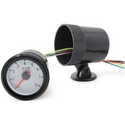 Resim Novahub Otomobil İçin Siyah Tutucu Kupa 2'' 52mm 0-8000rpm Mavi Led Devir Saati Göstergesi 
