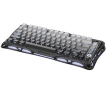 Resim GravaStar Mercury K1 RGB Kablosuz Mekanik İngilizce Q Oyuncu Klavyesi Siyah 