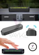 Resim Yayke Fosforlu Açılır Kapanabilir Numaratör Ön Torpido Üstü Telefon Numarası Göstergesi Araba 