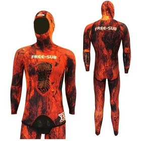 Resim Free-Sub 3Mm Olimpos Red Yamamoto Avcı Serbest Dalış Elbisesi (493522581) Kırmızı 