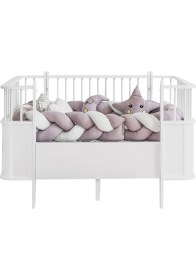Resim Setay Mdf Beşik, Beyaz Dünya Büyüyen Beşik 80X130 - Beyaz Dünya Karyola 80X190 