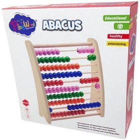 Resim Playwood Büyük Ahşap Abaküs Eğitici Oyuncak Abaküs 