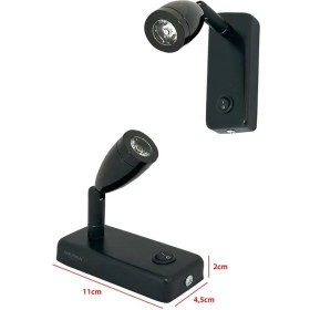 Resim Shuivan Shuıvan LED Okuma Lambası Günışığı 12V 3W Kısa - Siyah 