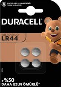 Resim Duracell Lr44 1.5 Volt Düğme Pil 4lü Paket 5131 