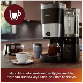 Resim Philips Her fincanda taze kahve aroması. All-In-1 Brew Öğütücülü Filtre Kahve Makinesi 
