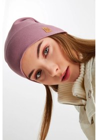 Resim Kadın %100 Pamuklu Kaşkorse Terletmez Ultra Hafif Ve Yumuşak Ipli Şapka Bere - Standart / Gül Kurusu Gül Kurusu 